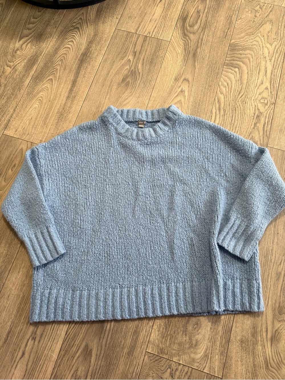 Aerie Light Blue Chunky Knit Sweater S/P